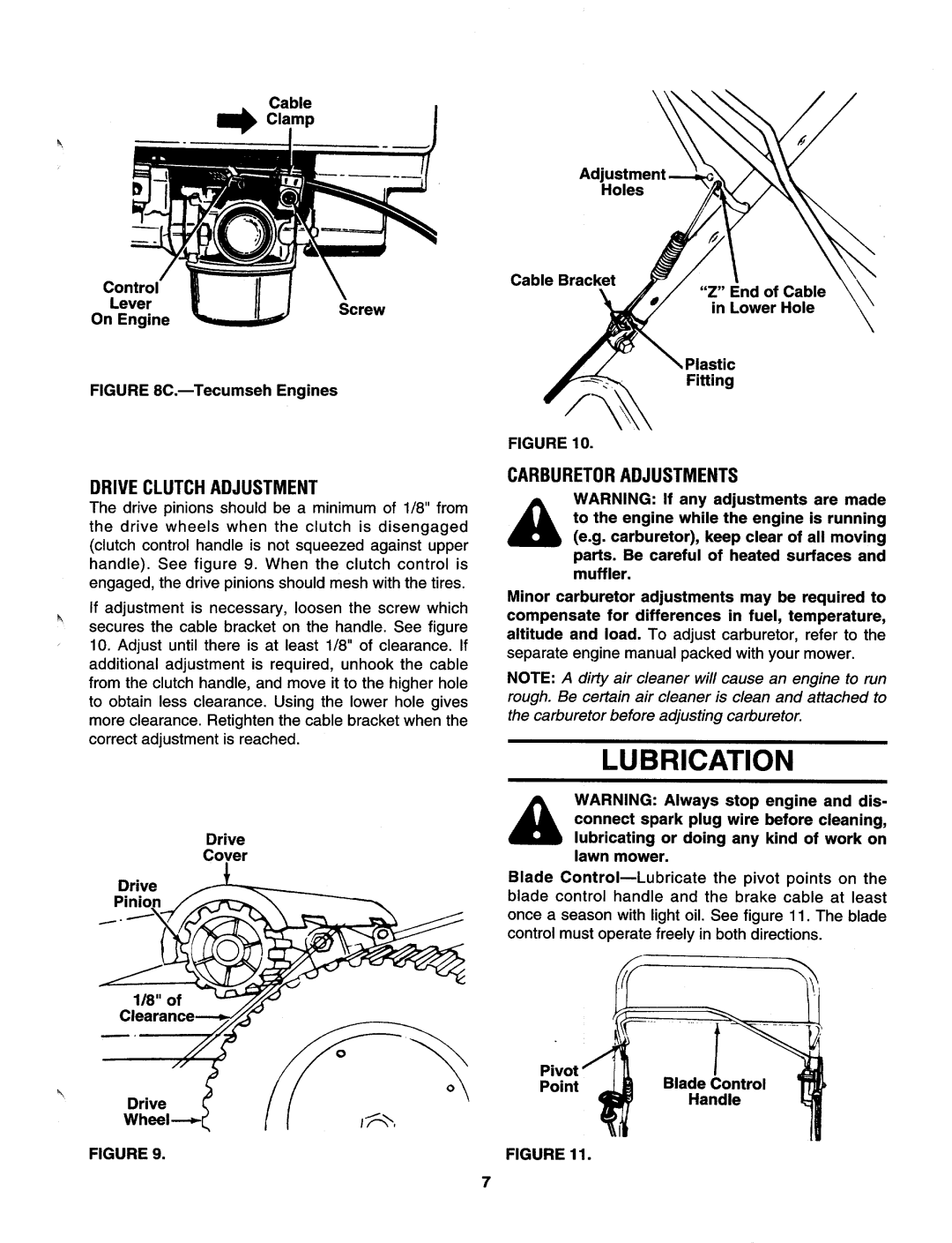 MTD 123-280B000, 123-281C000, 123-282C000 manual 