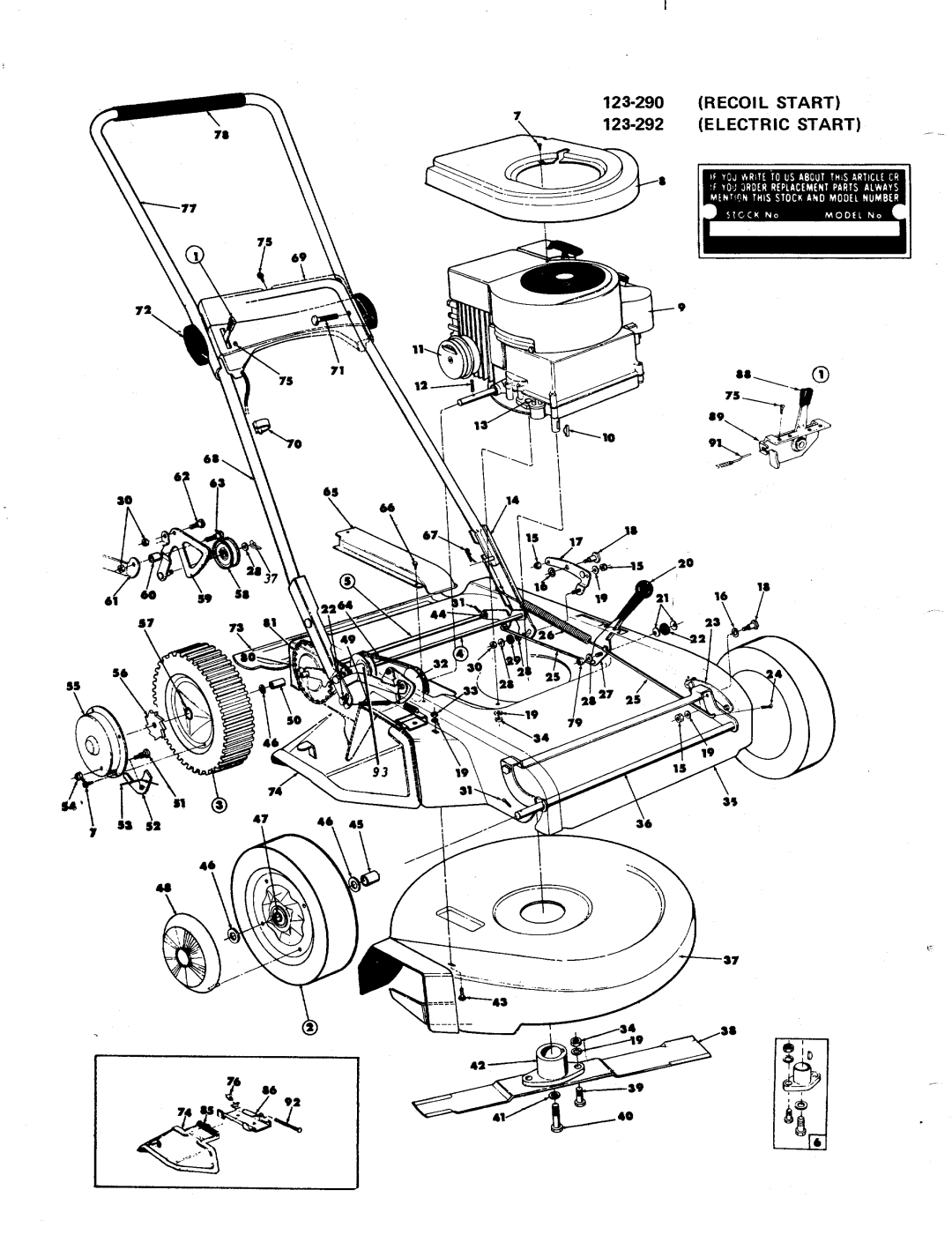 MTD 123-290, 123-295 manual 