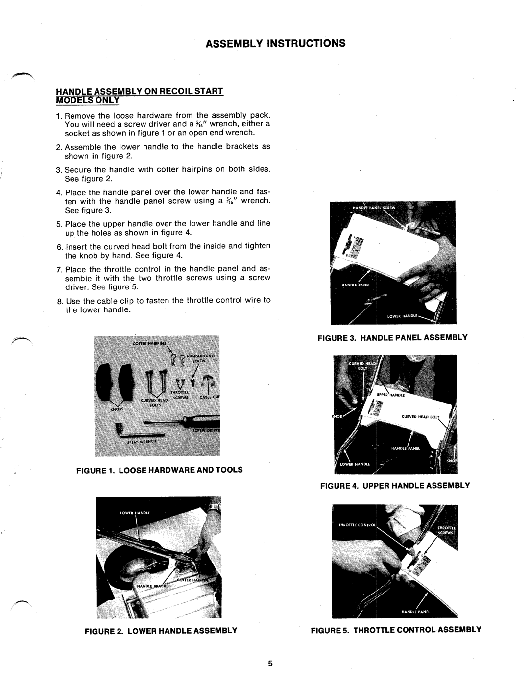 MTD 123-295, 123-290 manual 