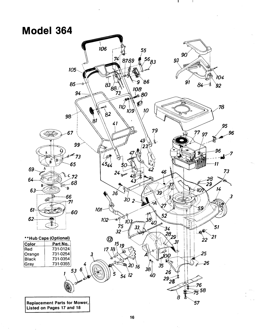 MTD 123-364A manual 