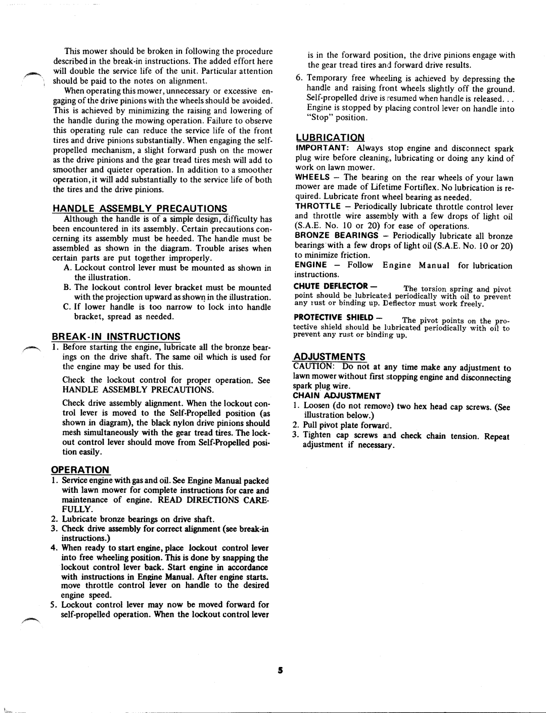 MTD 123-370-033 manual 