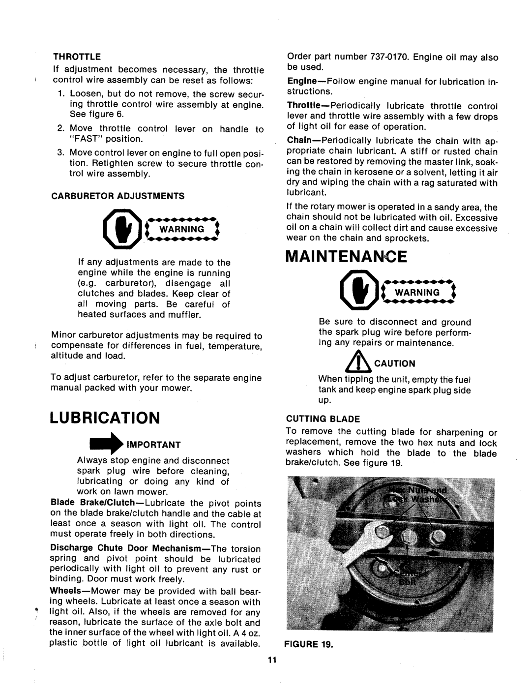 MTD 123-374A manual 