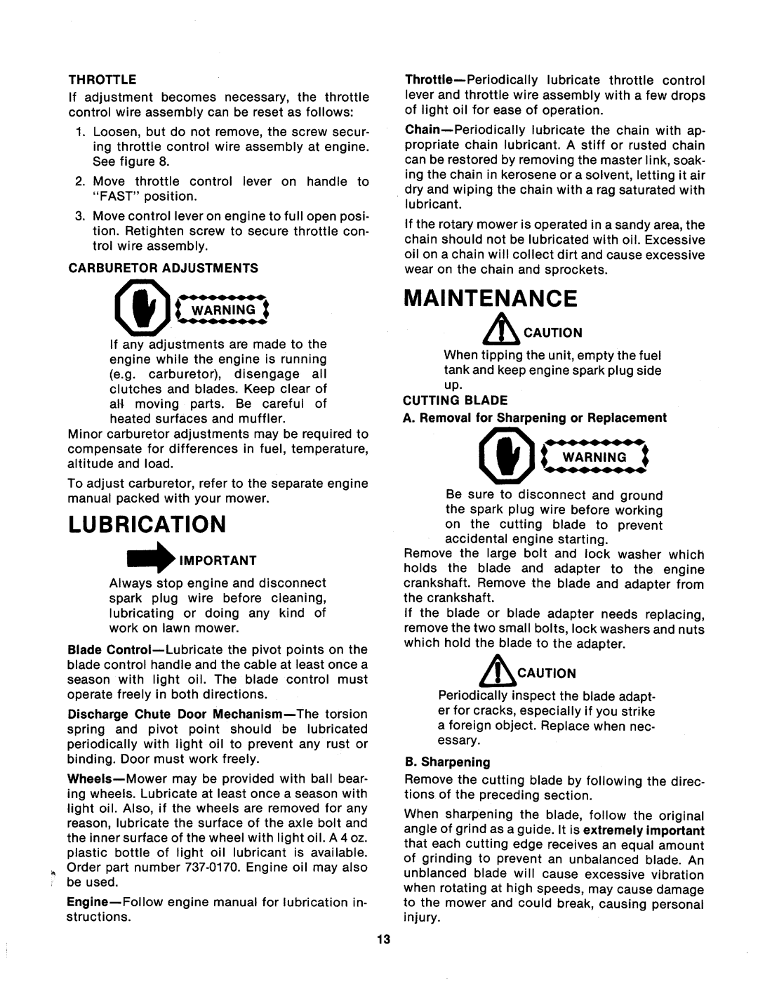 MTD 123-376A manual 