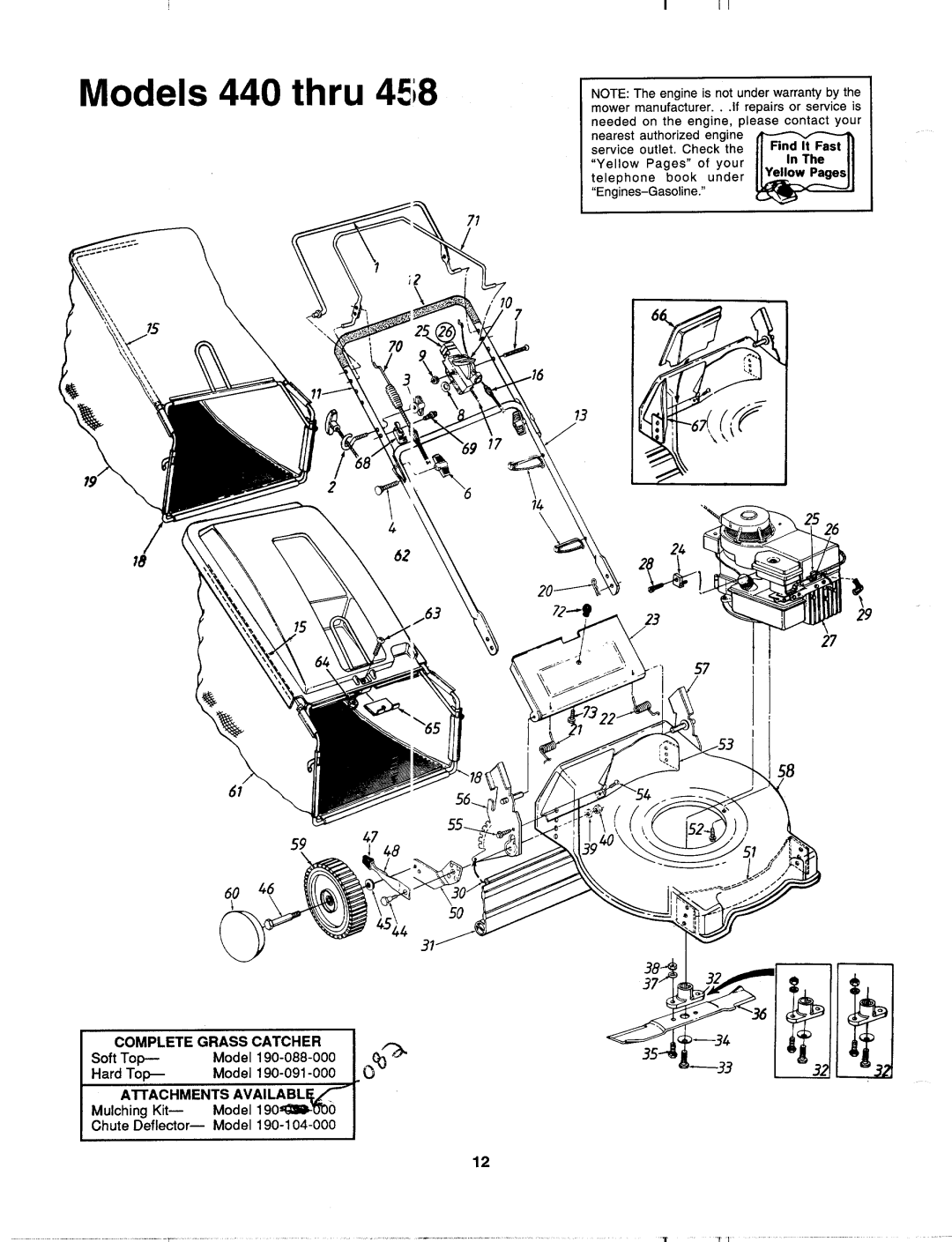 MTD 123-440A000, 123-458F000 manual 