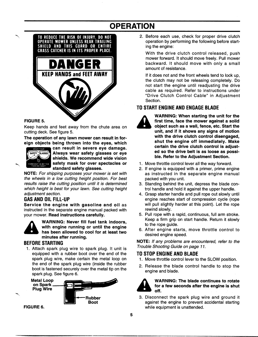 MTD 123-458F000, 123-440A000 manual 