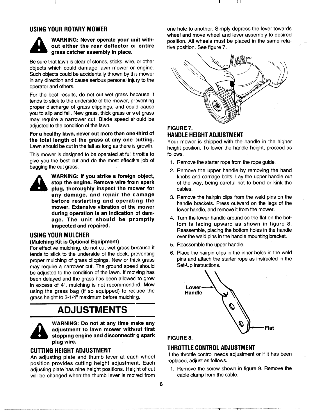 MTD 123-440A000, 123-458F000 manual 