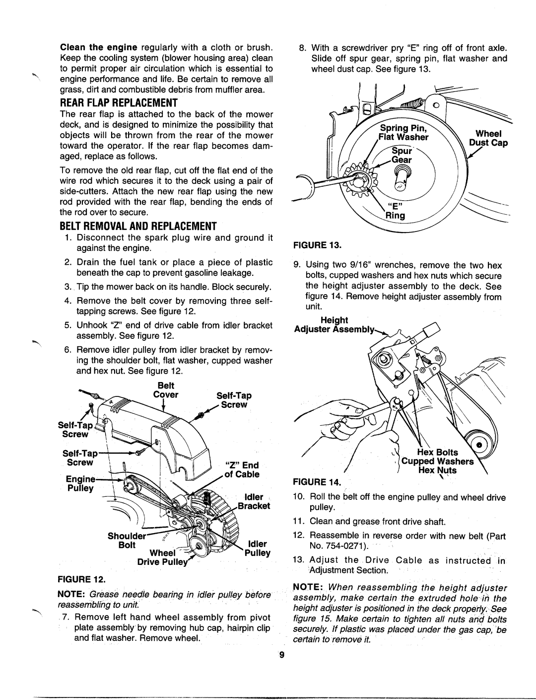 MTD 123-458F000, 123-440A000 manual 