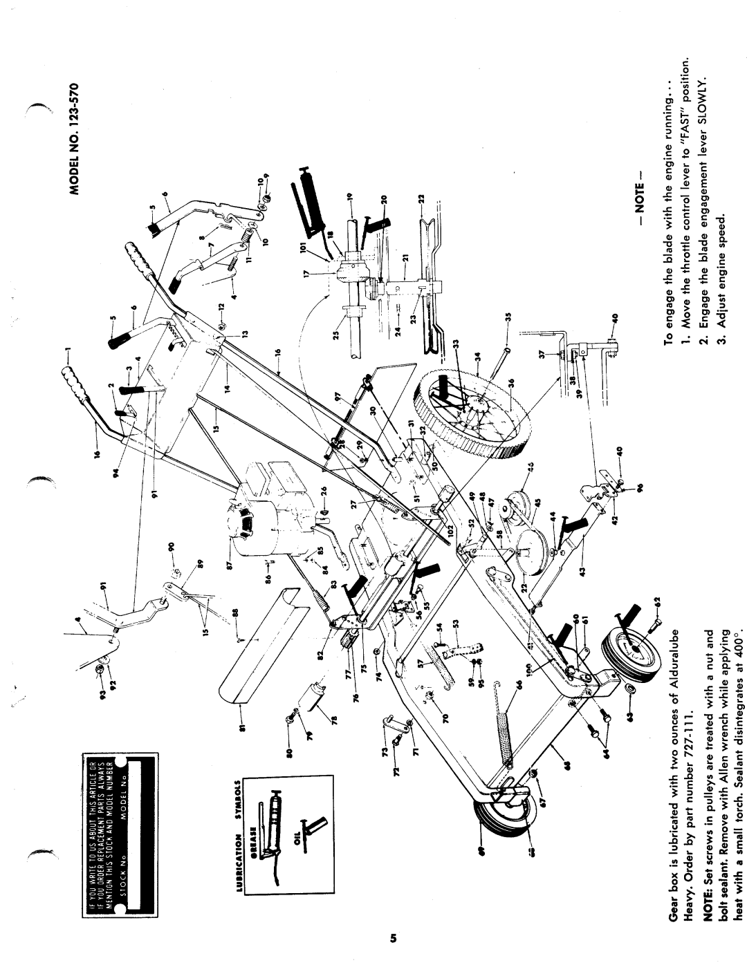 MTD 123-570 manual 