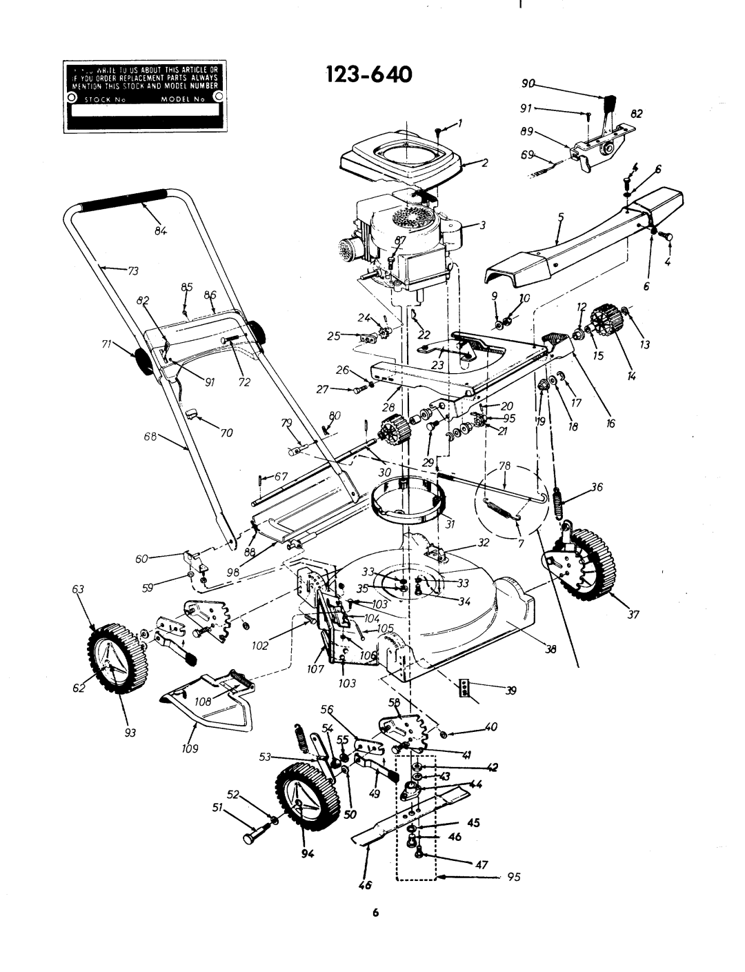 MTD 123-640 manual 