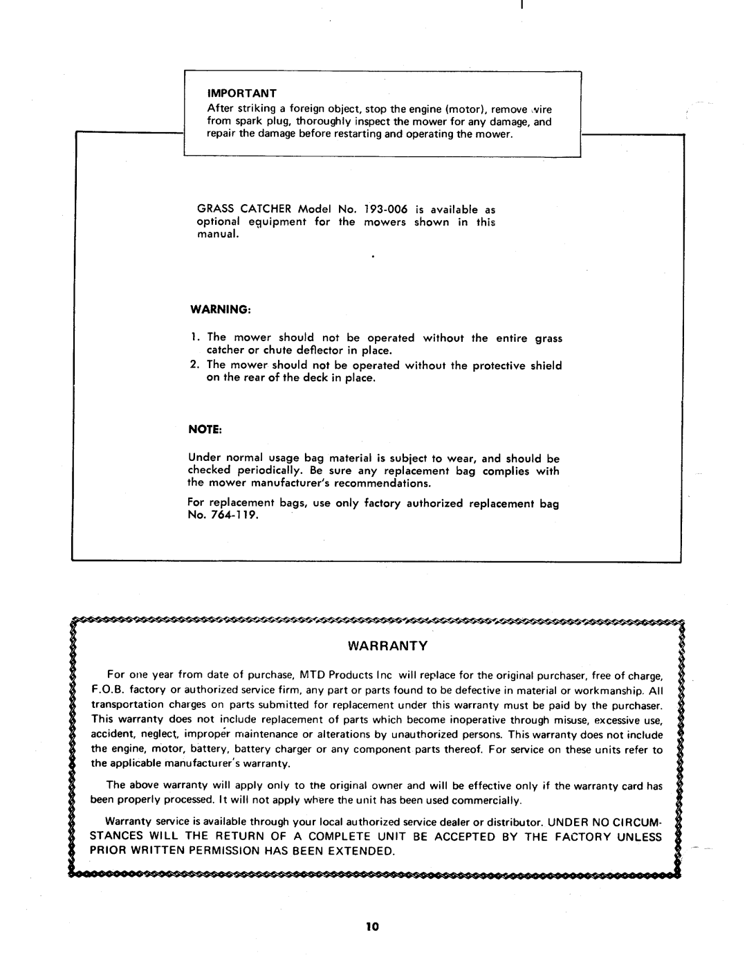 MTD 123-695, 123-690 manual 