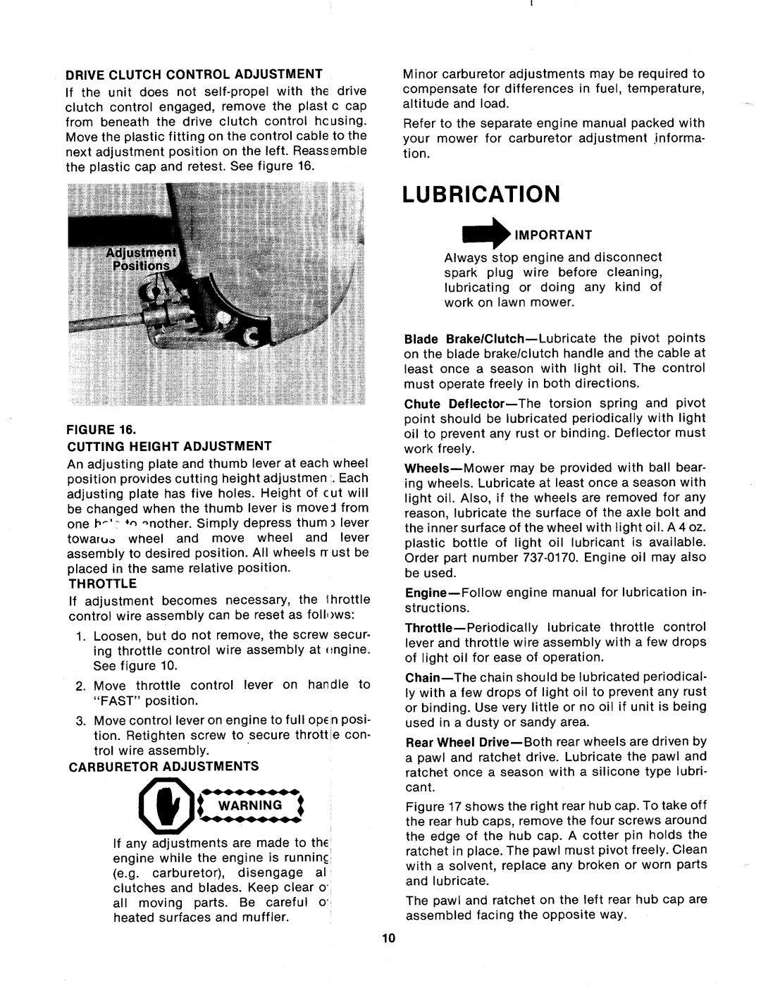 MTD 124-232-000 manual 