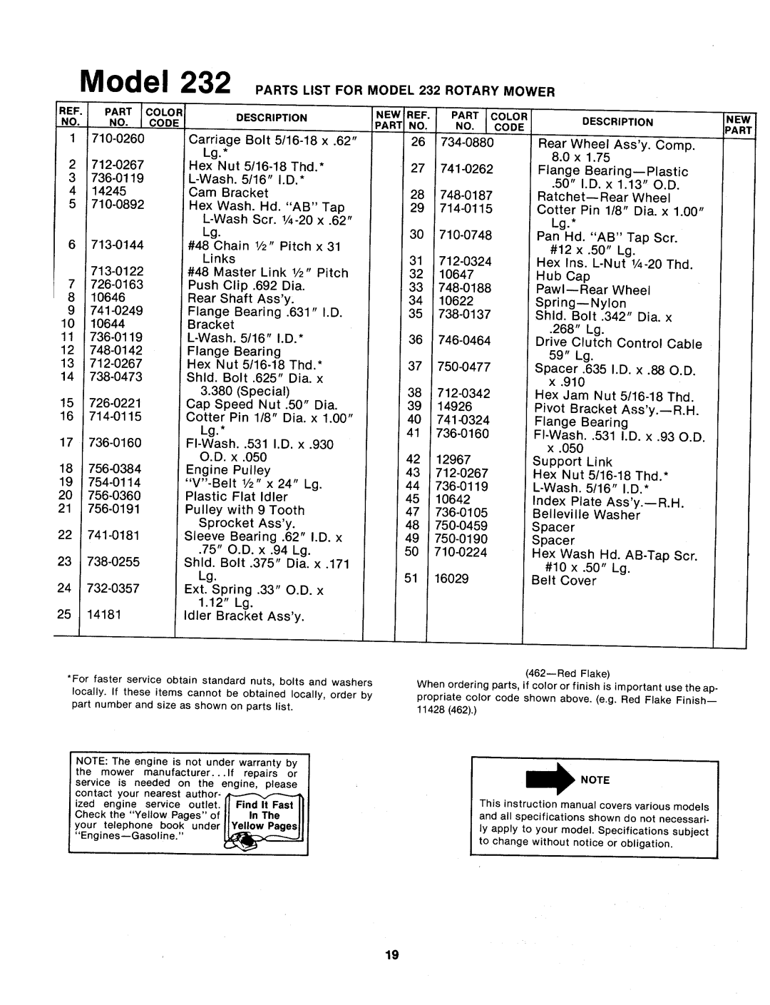 MTD 124-232-000 manual 