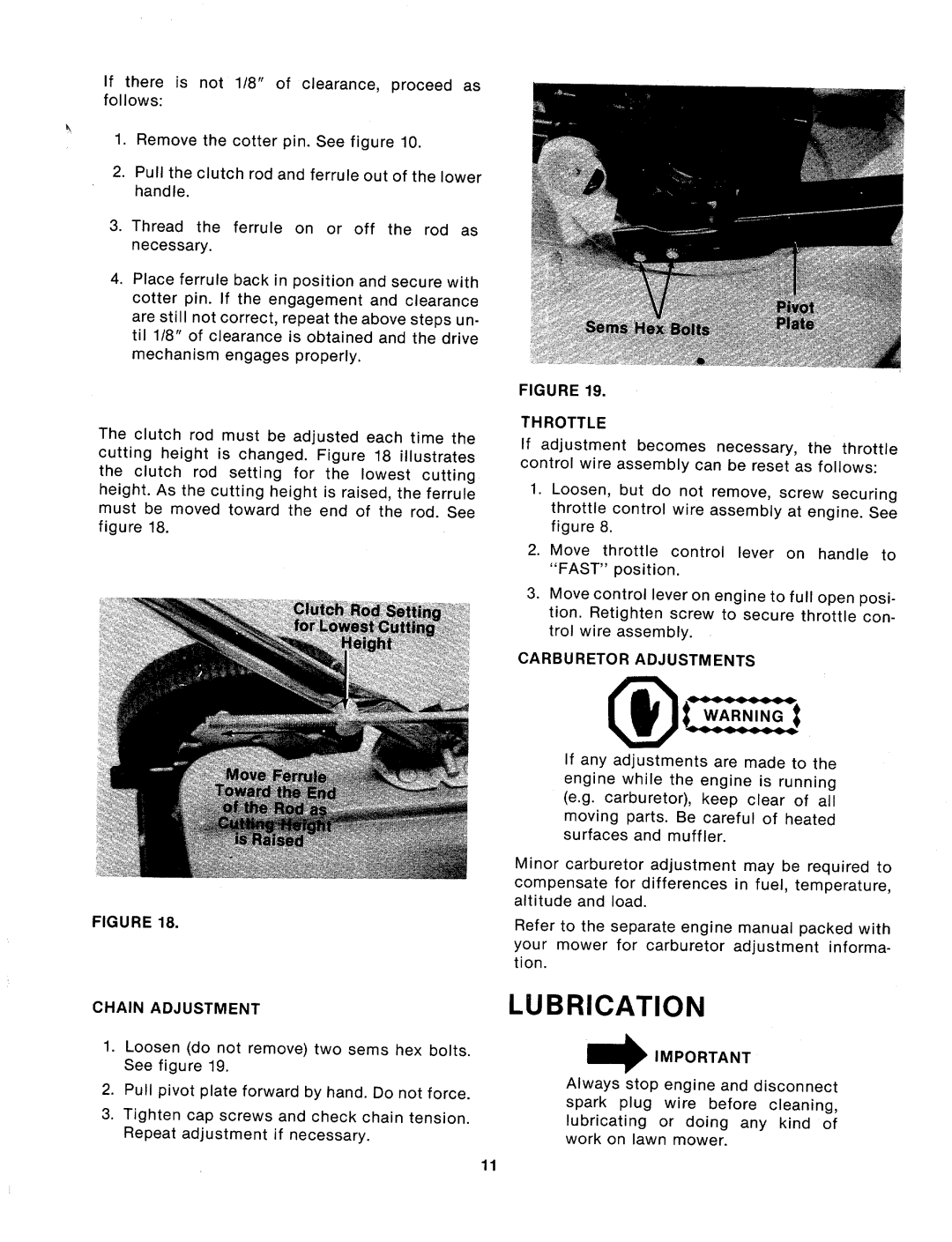 MTD 124-262-000, 124-260-000 manual 