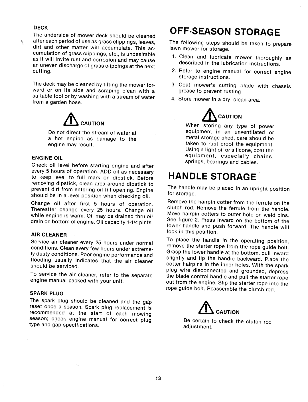 MTD 124-262-000, 124-260-000 manual 