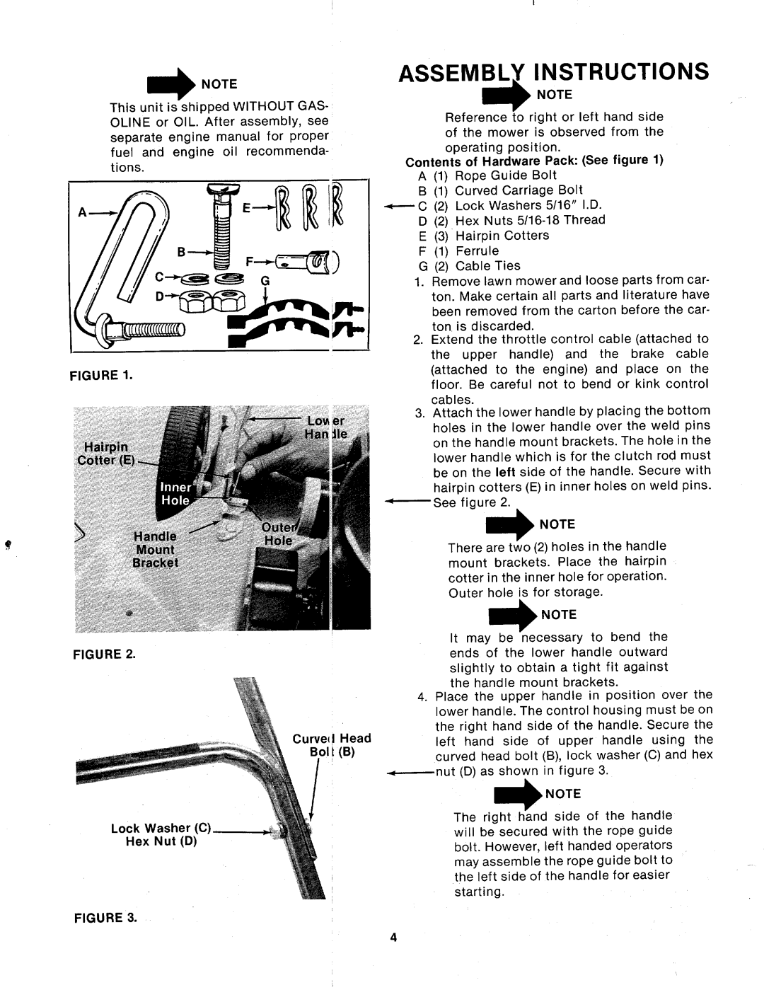 MTD 124-260-000, 124-262-000 manual 