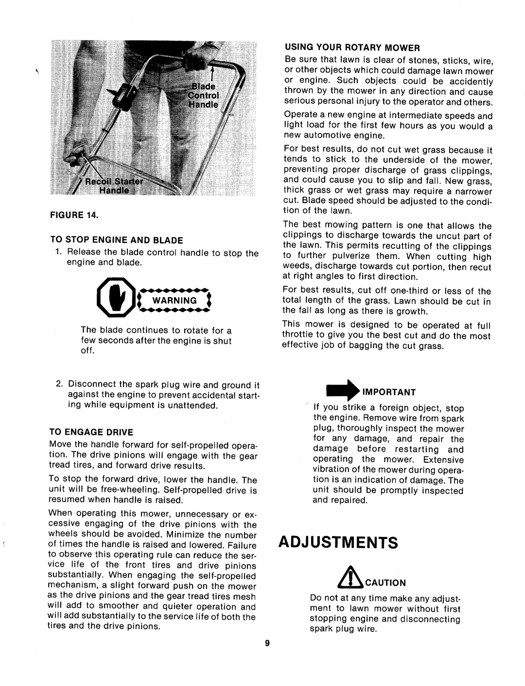 MTD 124-262-000, 124-260-000 manual 