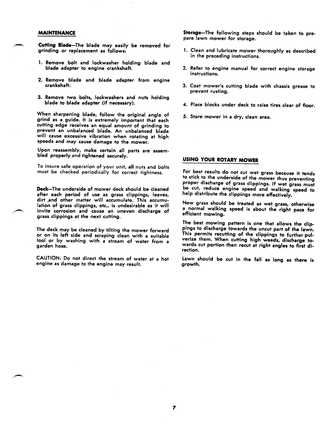 MTD 124-270A manual 