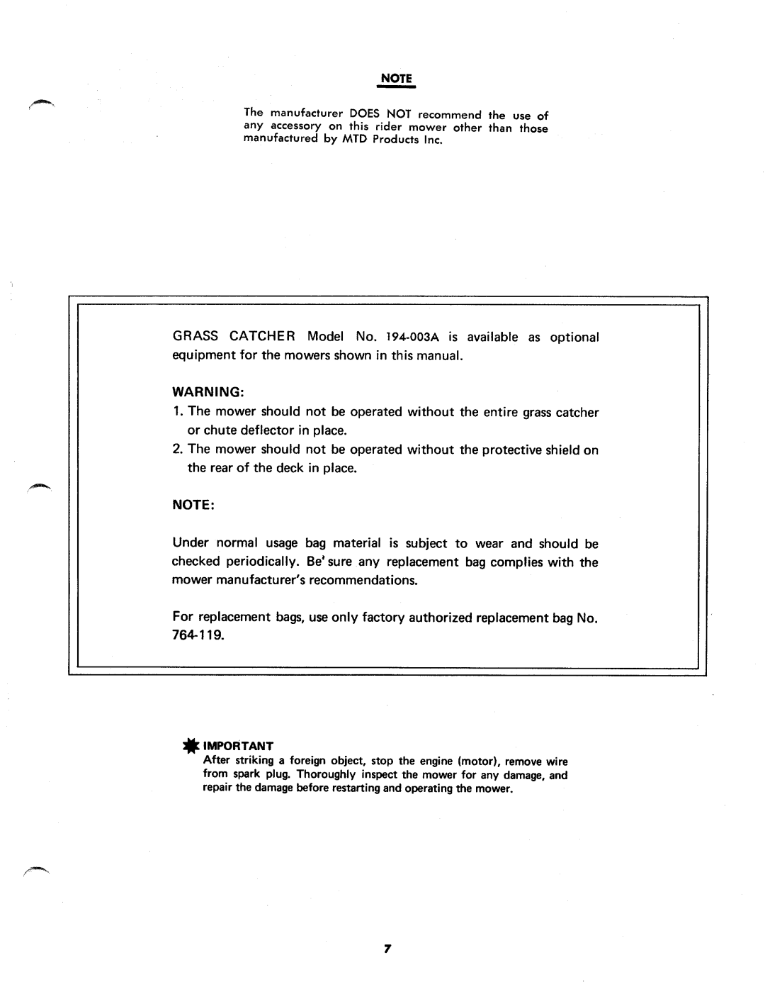 MTD 124-280A manual 