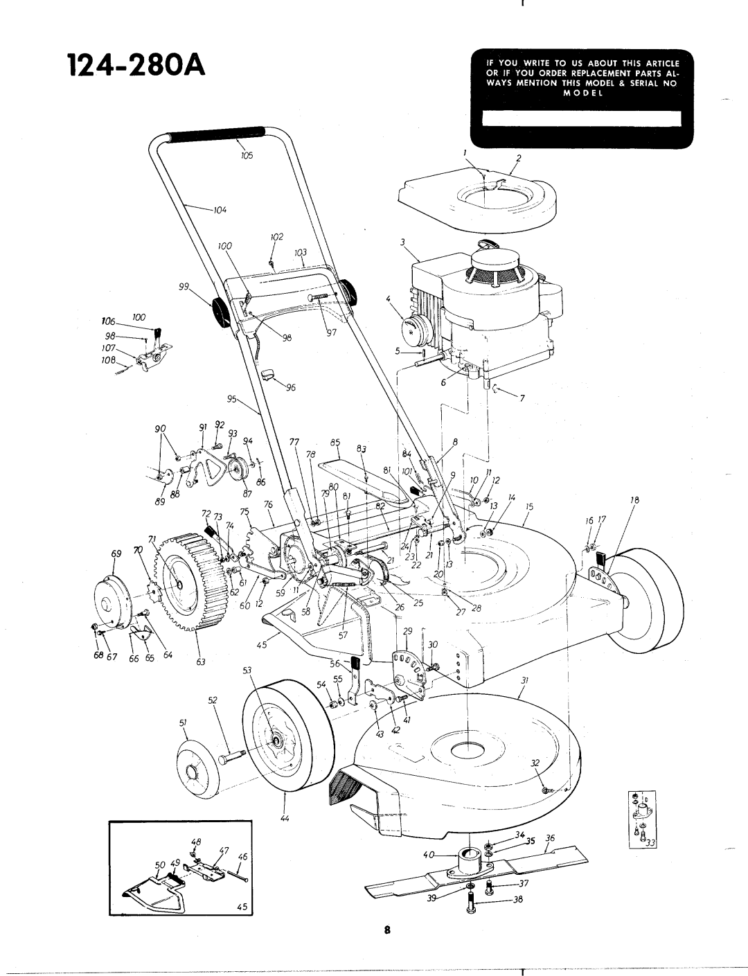 MTD 124-280A manual 