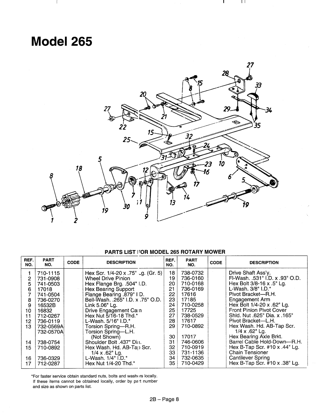 MTD 124-280B000, 124-281C000, 124-265D000, 124-238H000 manual 