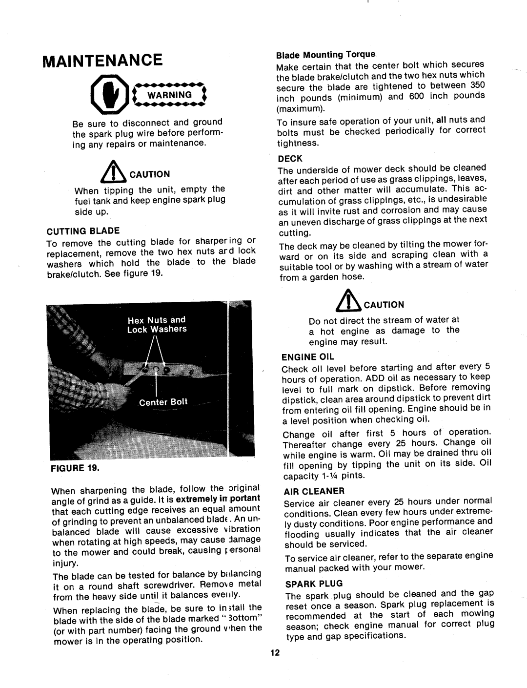 MTD 124-284-000 manual 