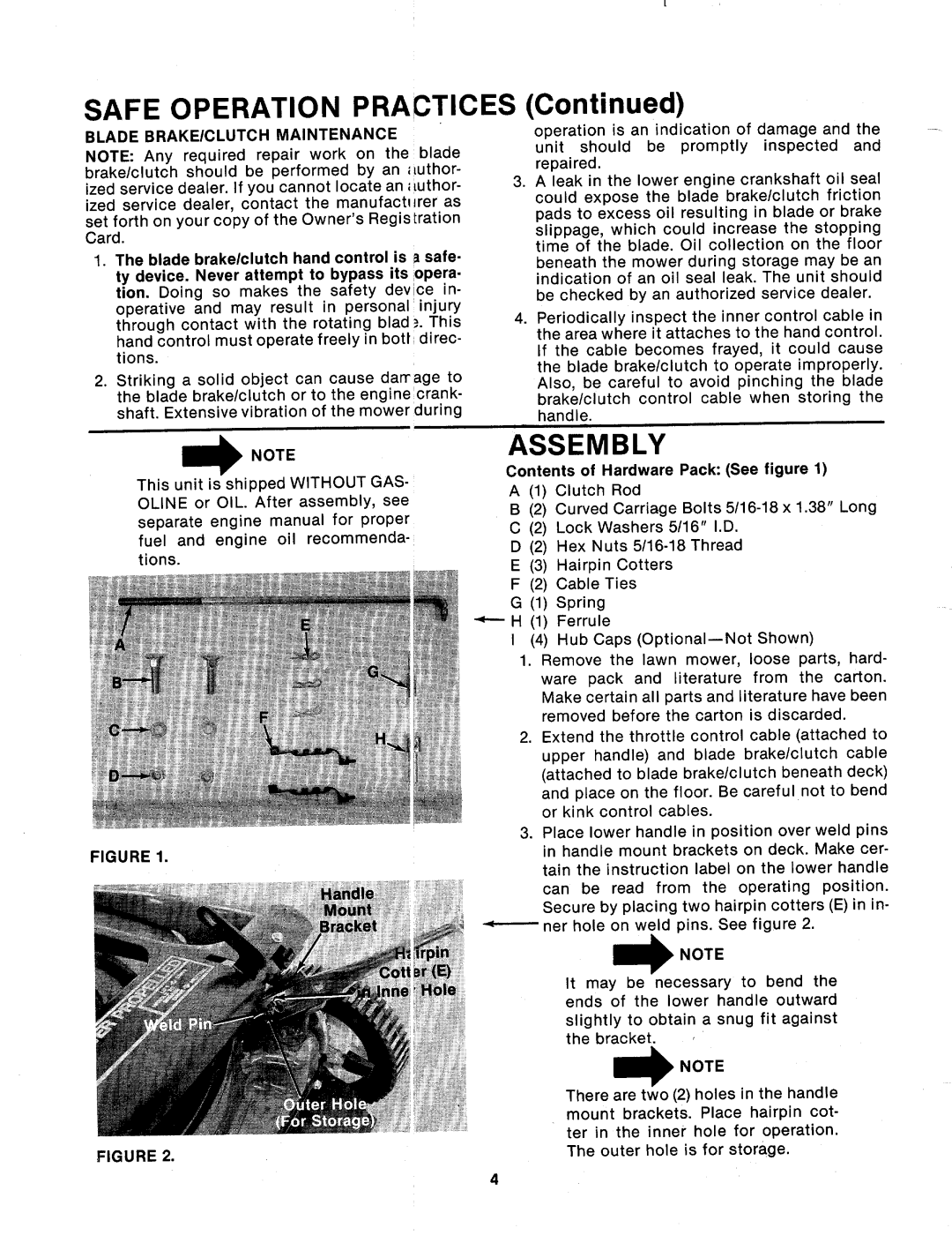 MTD 124-284-000 manual 