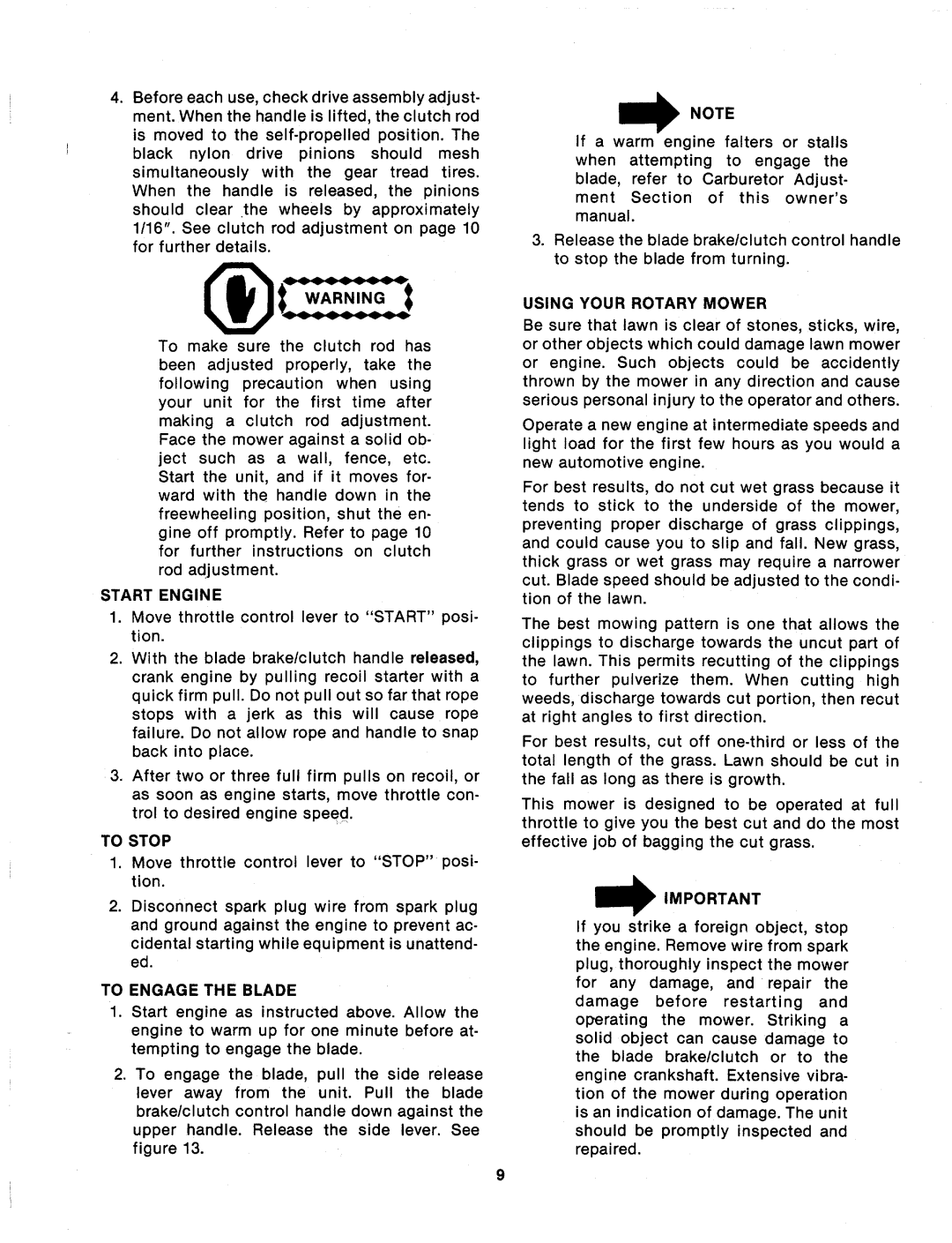 MTD 124-284-000 manual 