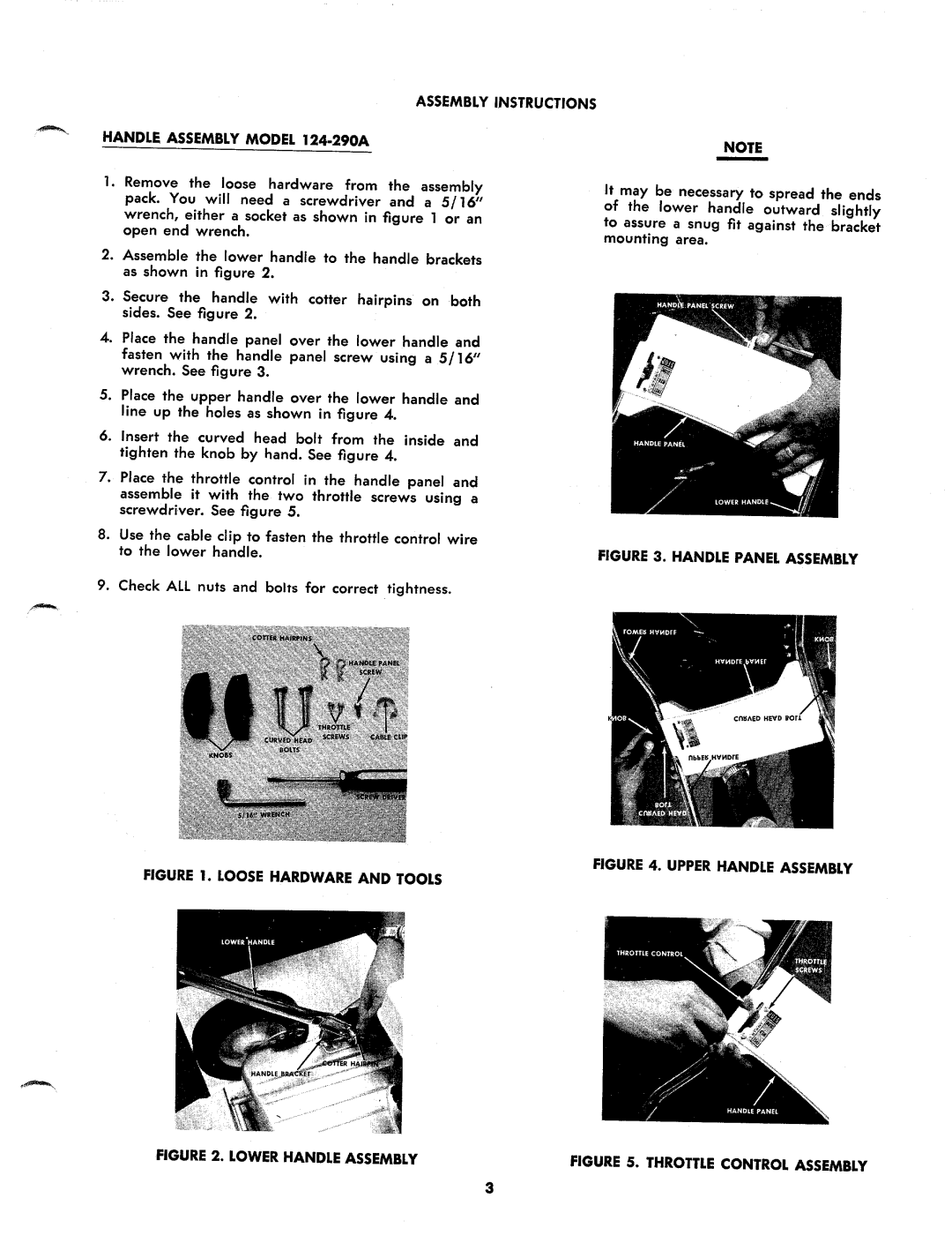 MTD 124-290A, 124-295A, 124 290A manual 