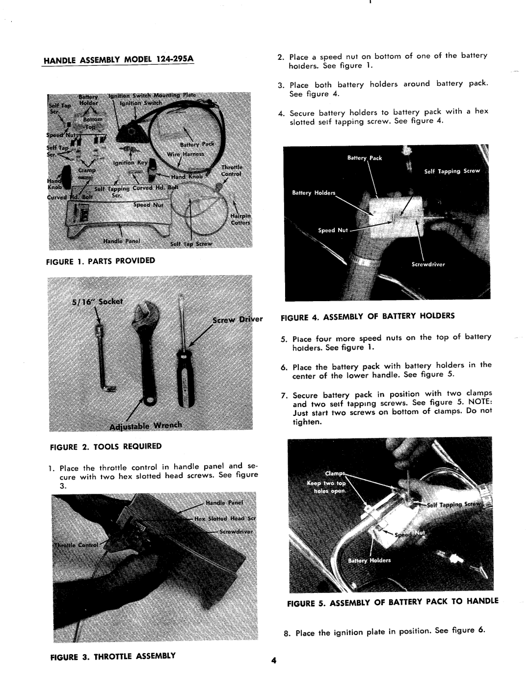 MTD 124-295A, 124-290A, 124 290A manual 