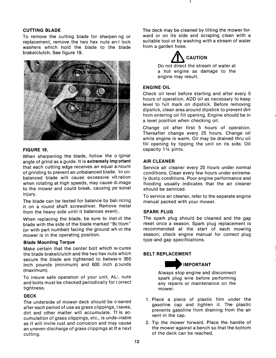 MTD 124-294-000 manual 