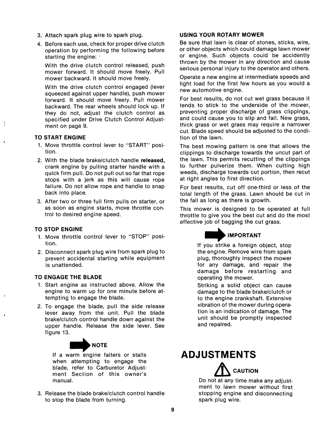 MTD 124-294-000 manual 