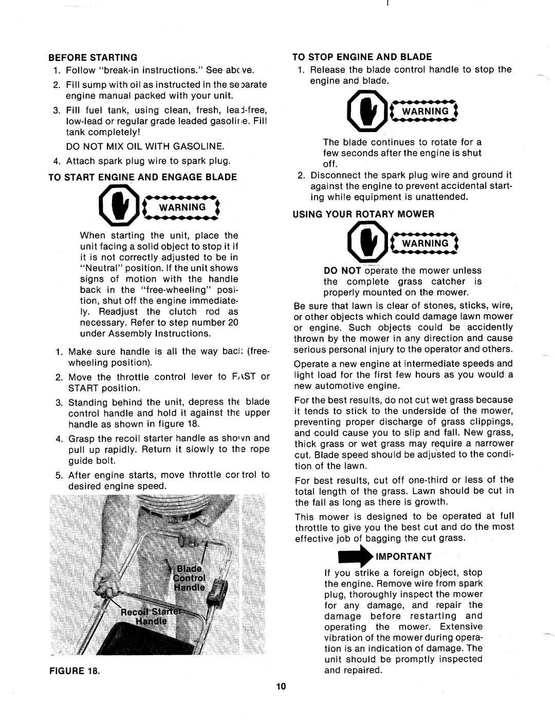 MTD 124-332-000 manual 