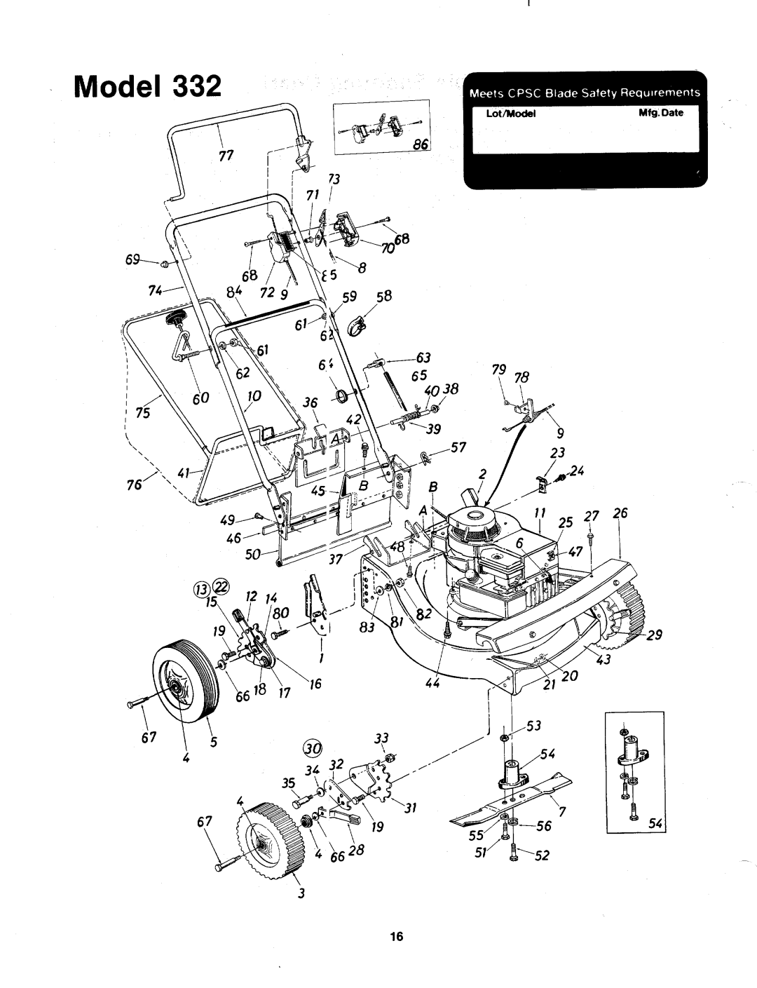 MTD 124-332-000 manual 