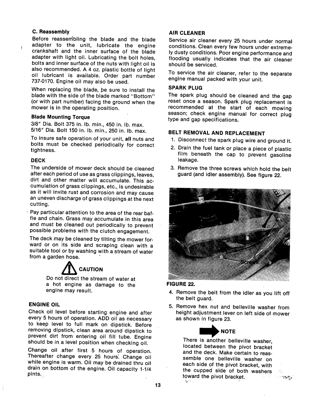 MTD 124-362-000 manual 