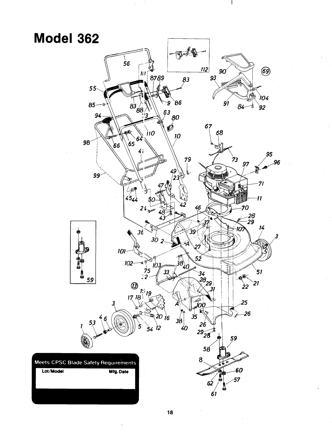 MTD 124-362-000 manual 