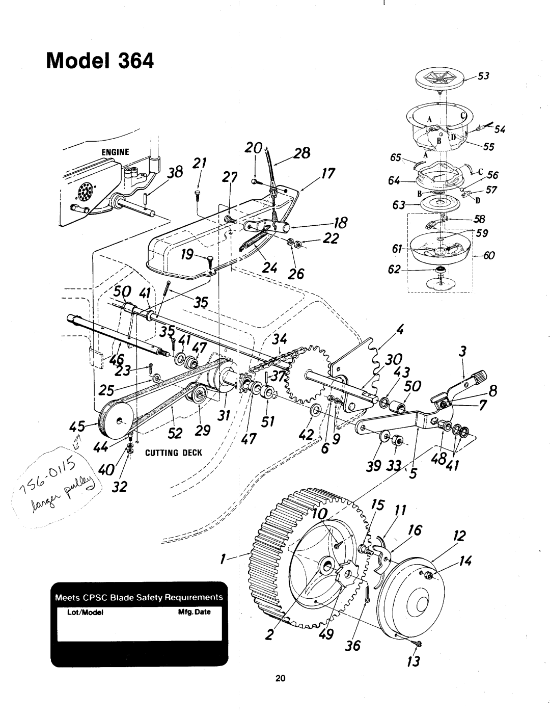 MTD 124-364-000 manual 