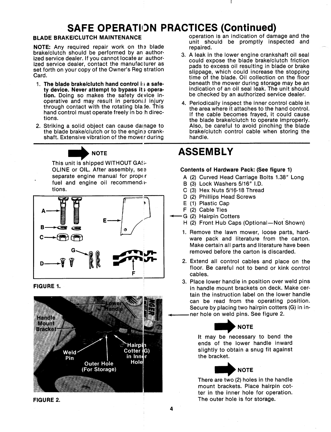 MTD 124-364-000 manual 