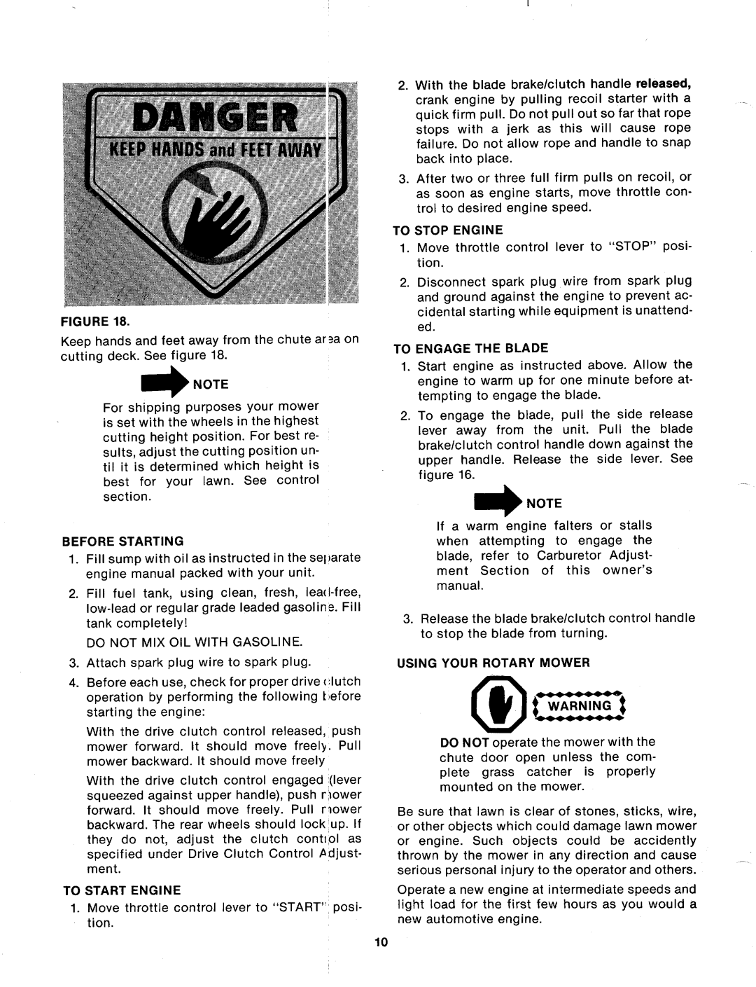 MTD 124-374-000 manual 