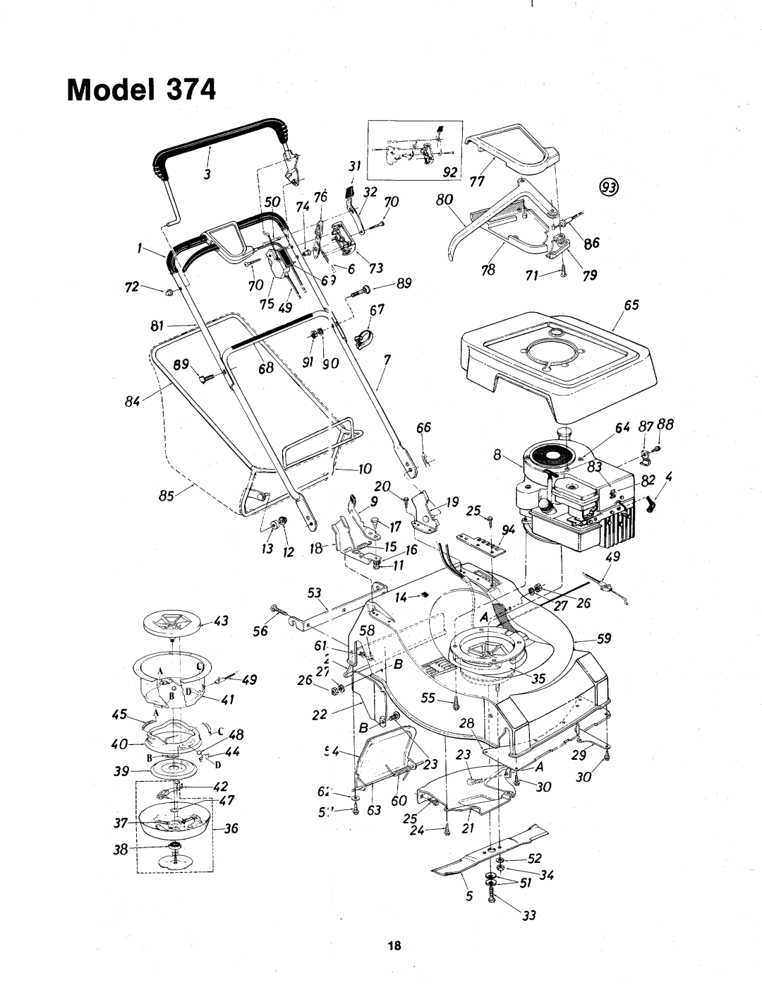 MTD 124-374-000 manual 