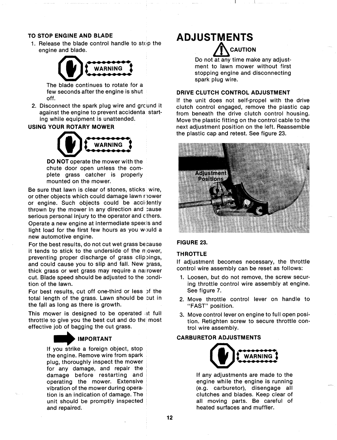 MTD 124-376-000 manual 