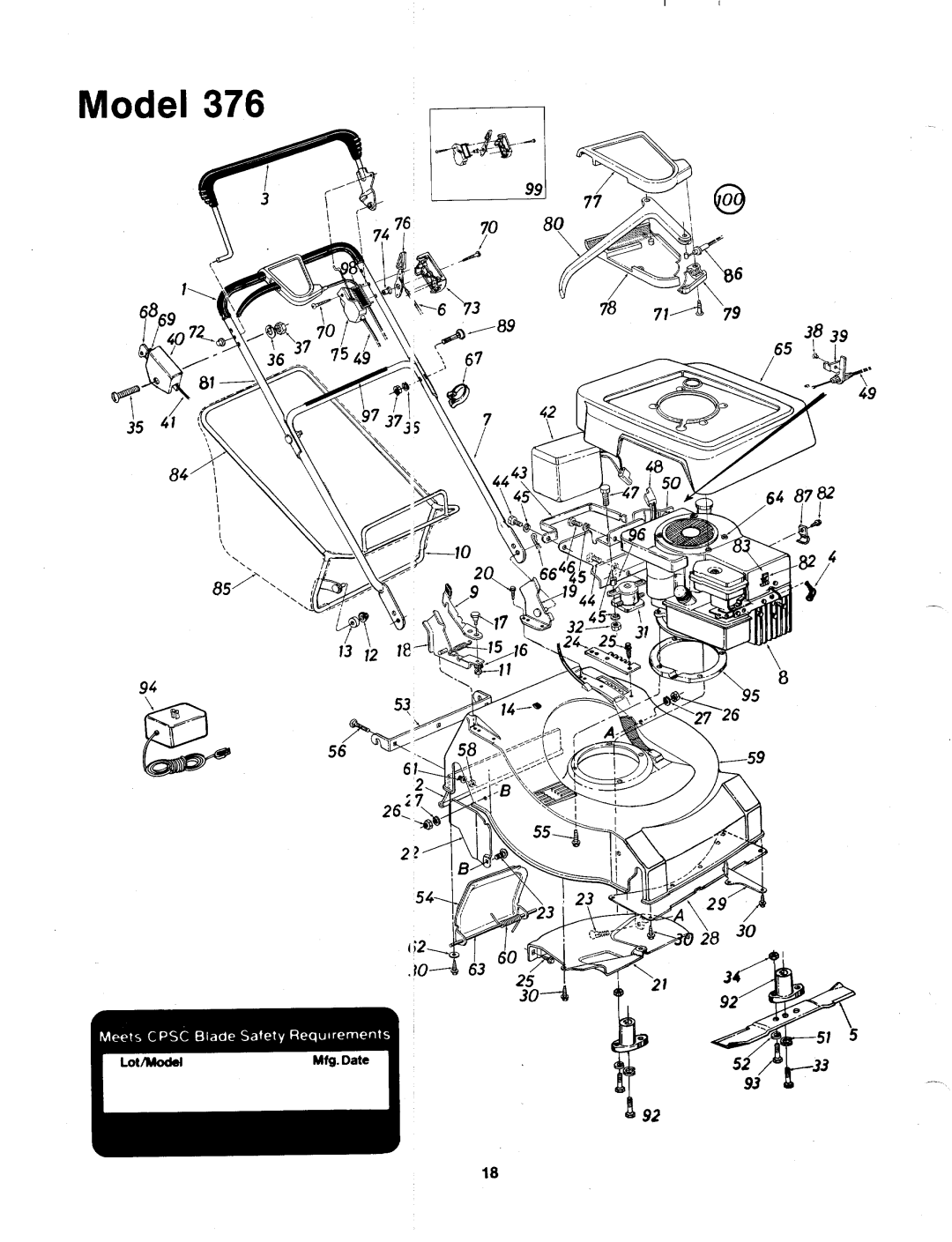 MTD 124-376-000 manual 