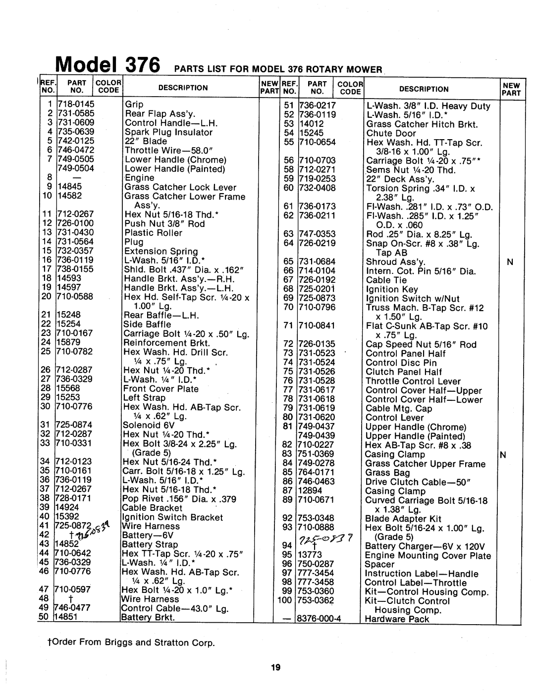 MTD 124-376-000 manual 