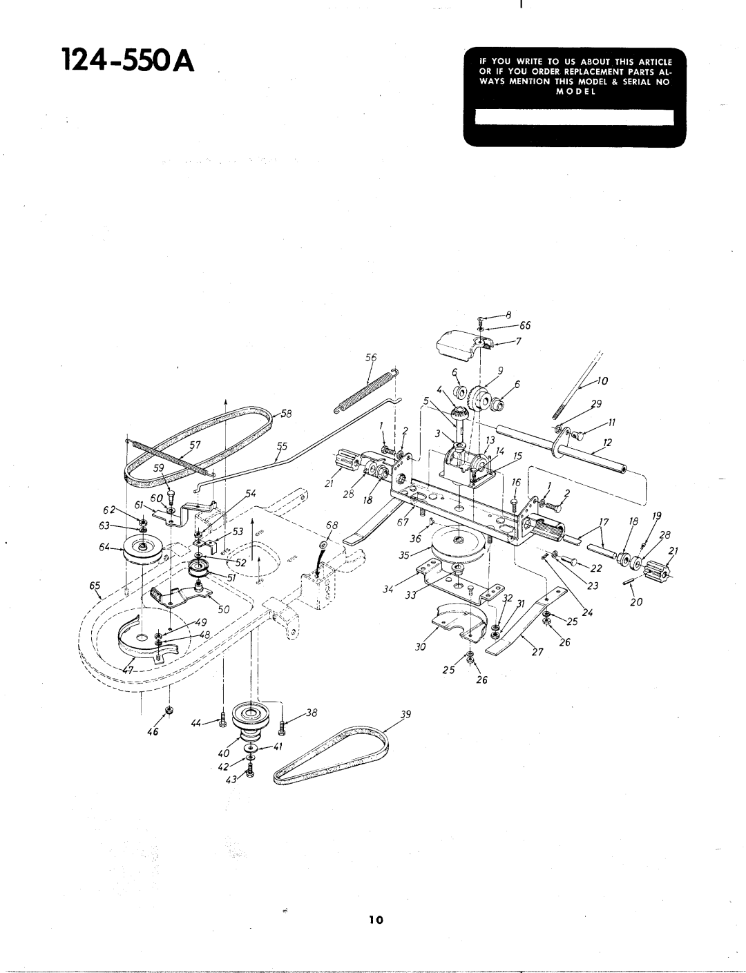 MTD 124-550A manual 