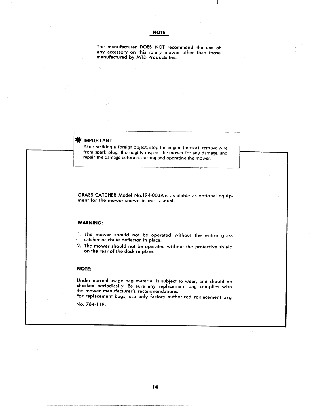 MTD 124-550A manual 