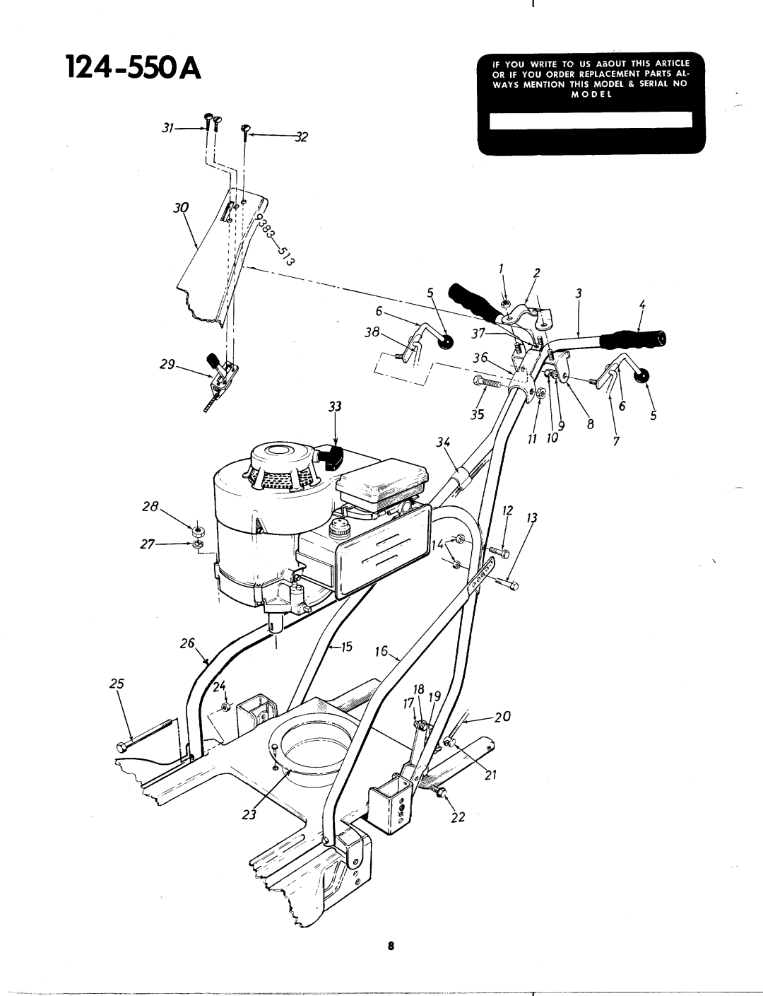 MTD 124-550A manual 