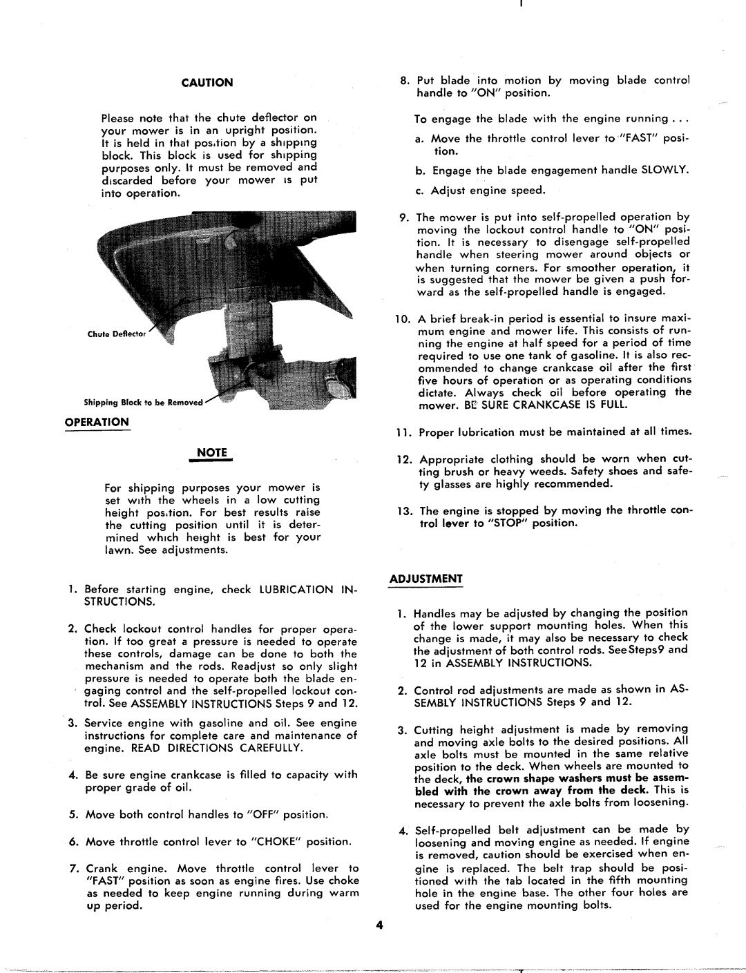 MTD 124-550A manual 