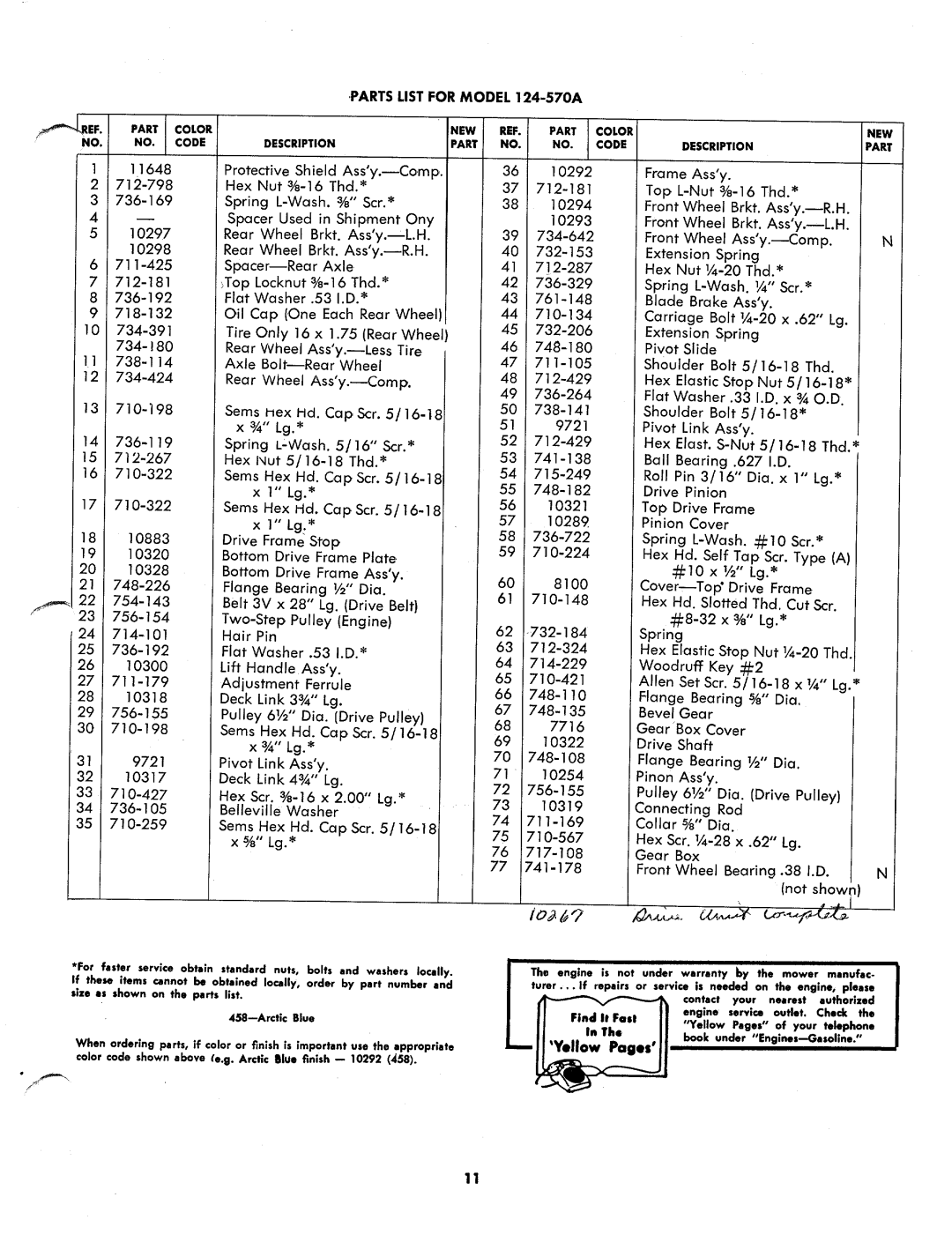 MTD 124-570A manual 