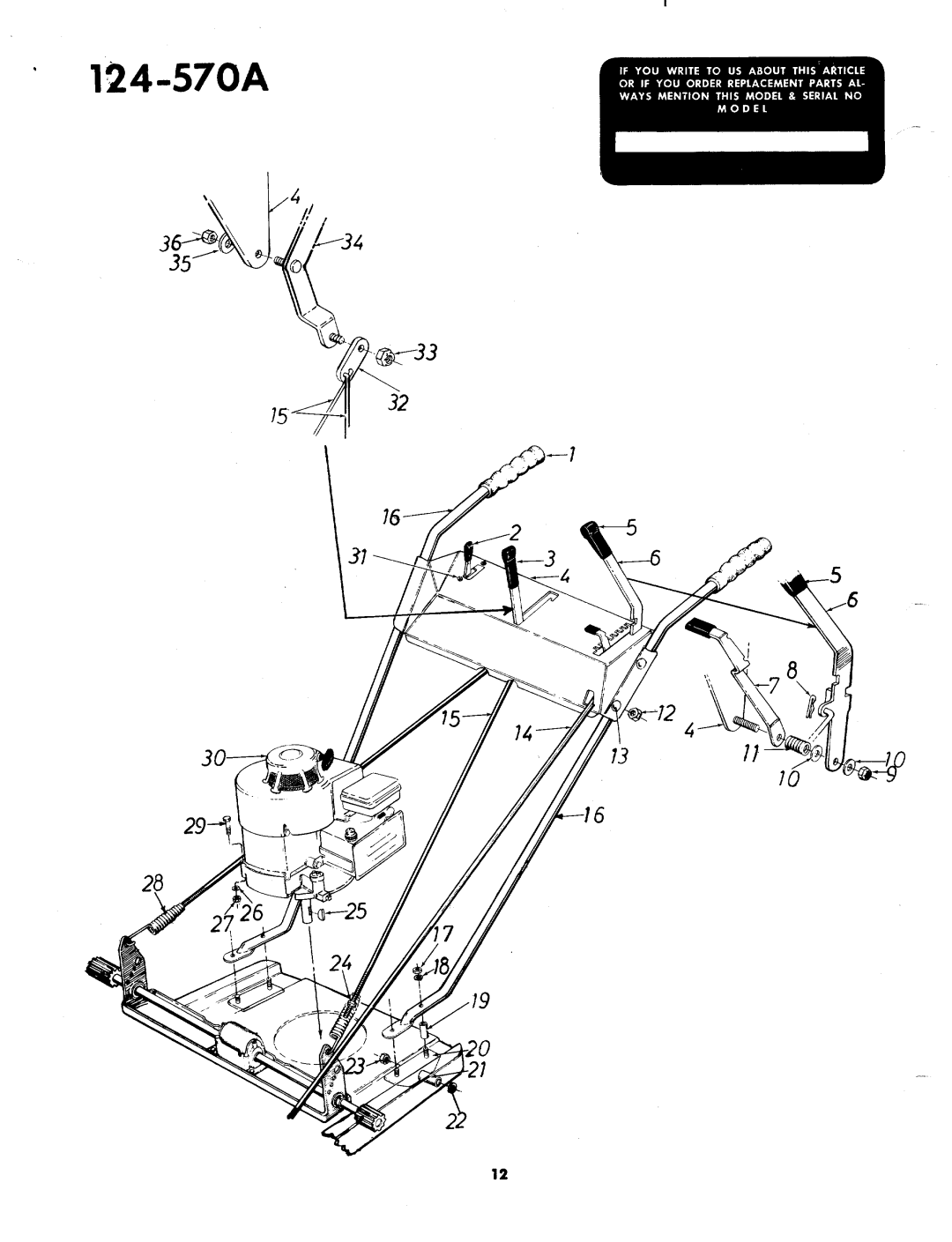 MTD 124-570A manual 