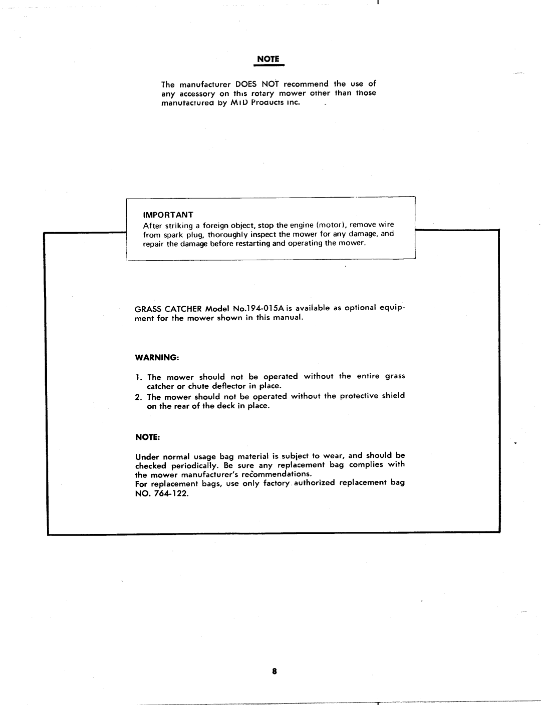 MTD 124-570A manual 