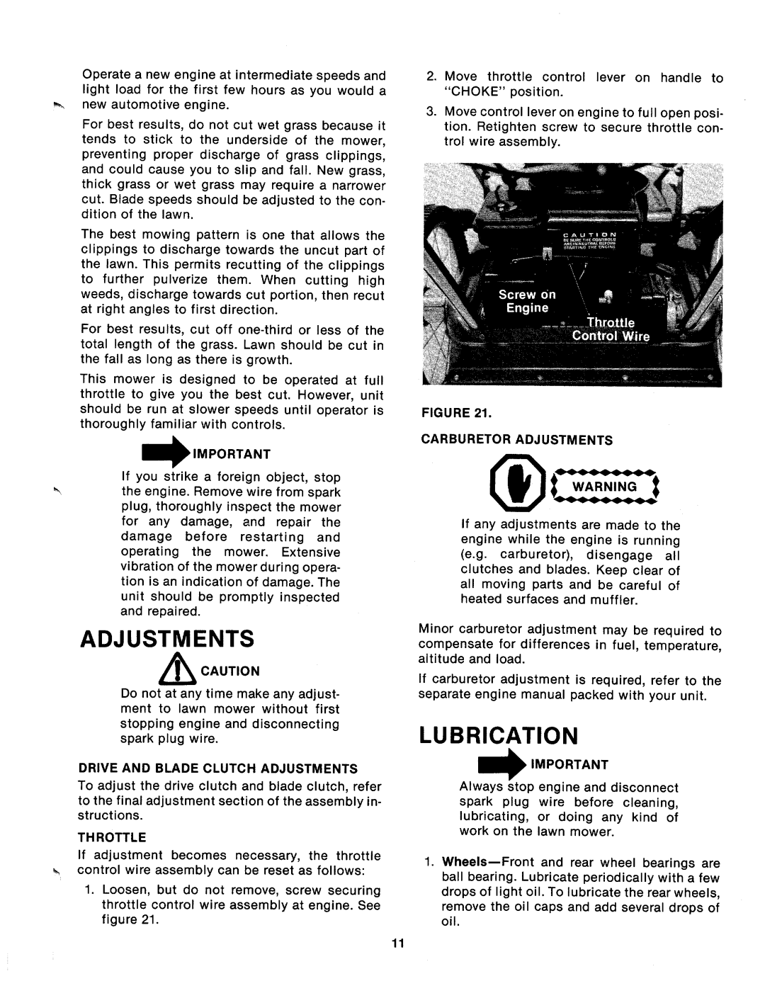 MTD 124-574-000, 124-573-000 manual 